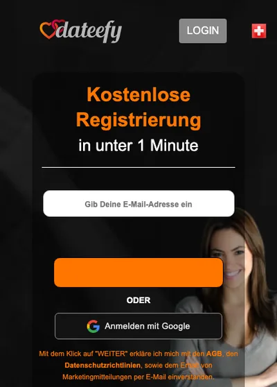 Startseite von Dateefy.com